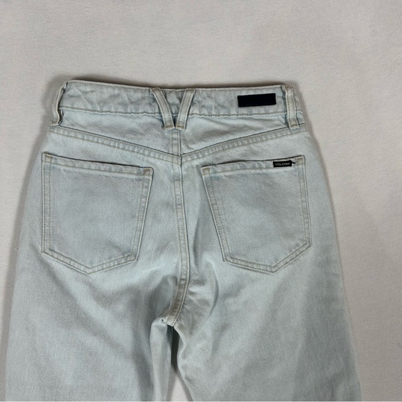 Volcom Brand Jeans Skinny Fit Button Fly Women’s 24 High Rise Light Wash Denim - Picture 4 of 13